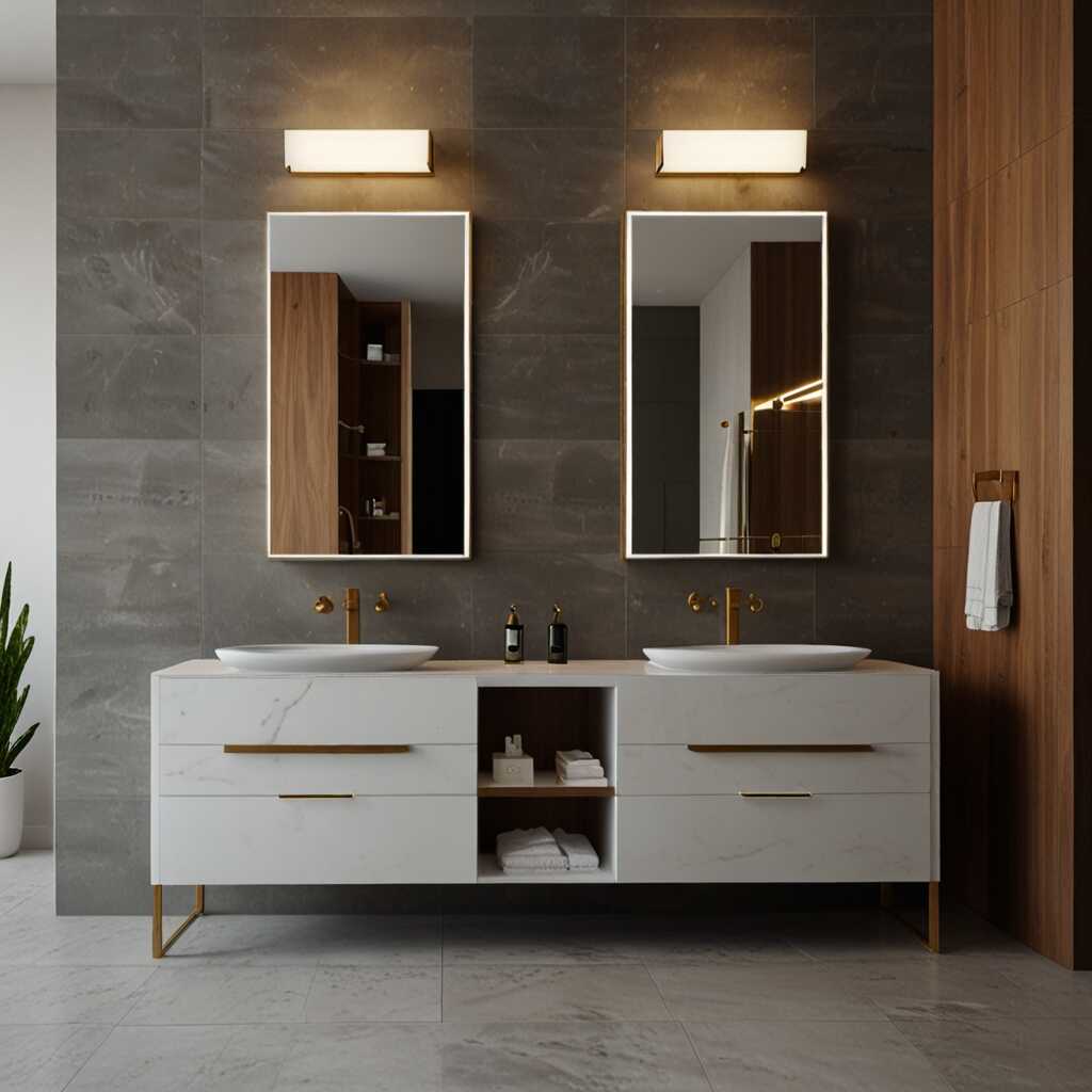 Stylish robe hooks complement chrome hardware