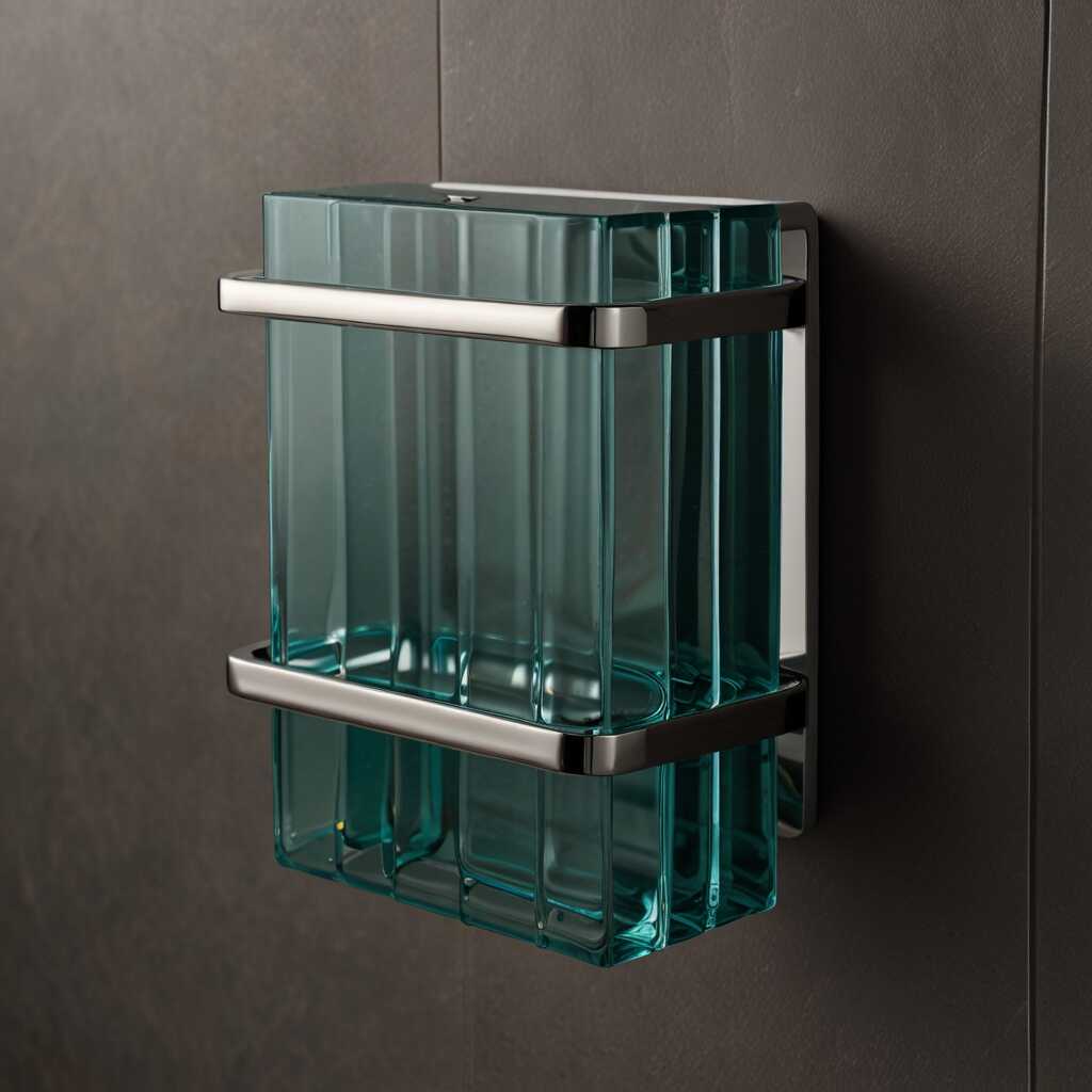 Glossy ceramic soap dispenser